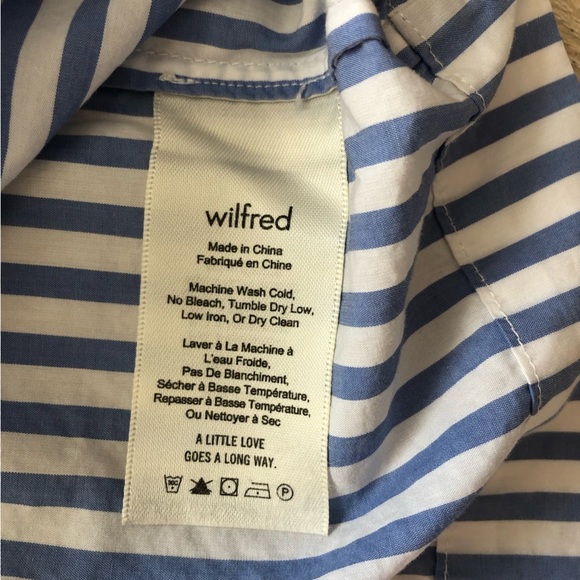 Aritzia Wilfred Hollande Striped Off the Shoulder Top Size M - Picture 7 of 9